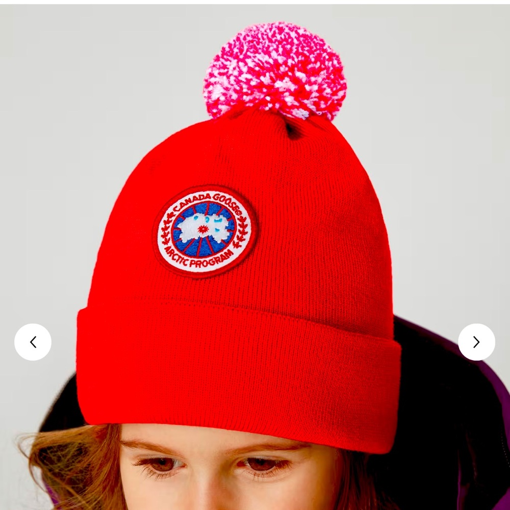 Canada Goose Kids Hat with Pom